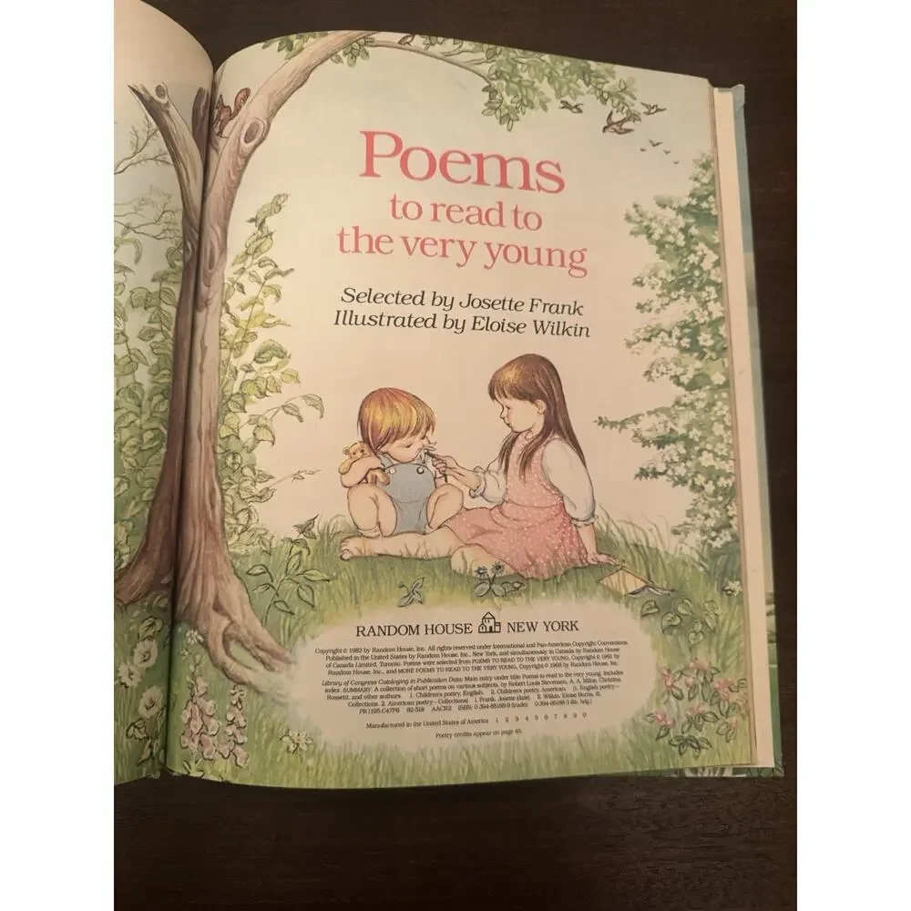 Poems to Read to the Very Young Josette Frank & Eloise Wilkin 1982 Hardback VTG